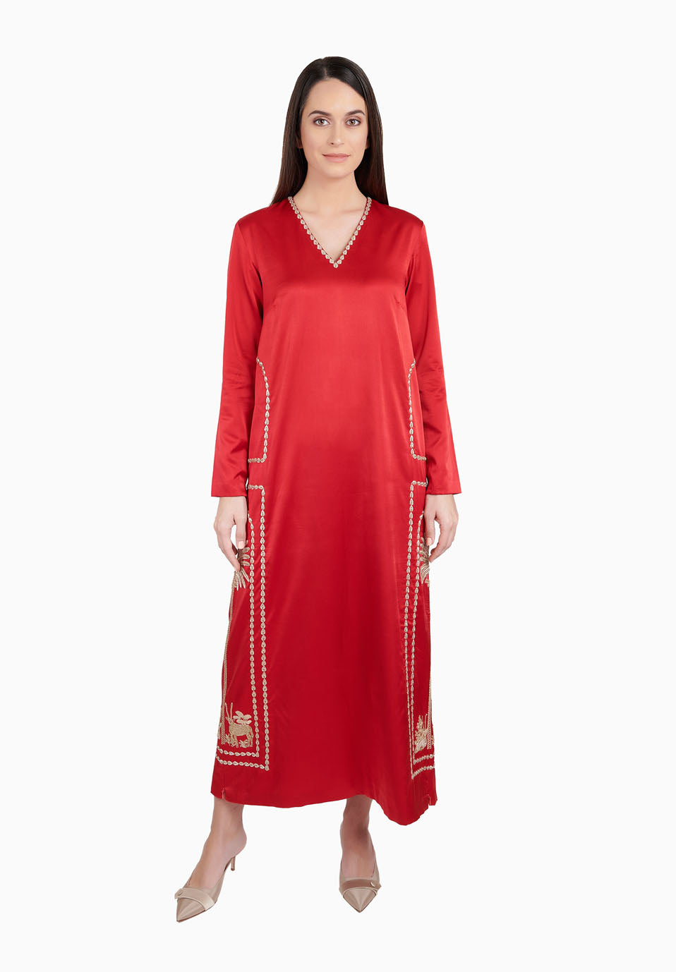 Oryx Embroidery Red